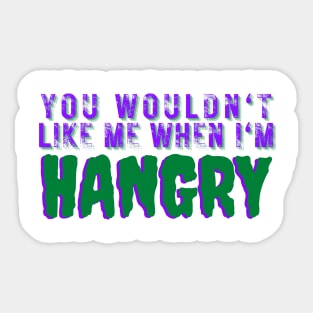 Hangry Shirt Sticker